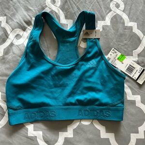 Adidas Turquoise ClimaCool Sports Bra
